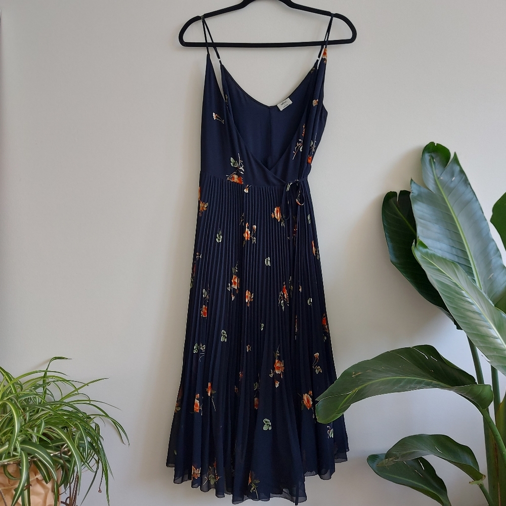 Wilfred beaune wrap dress rose pattern